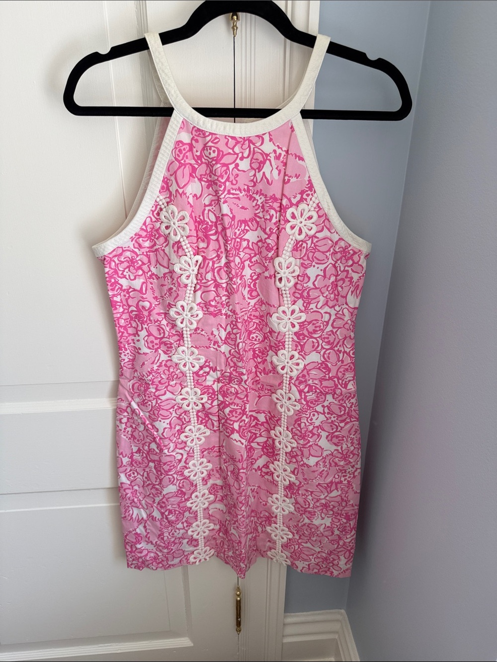 Lilly Pulitzer Pink and Cream Sleeveless Shift Dress